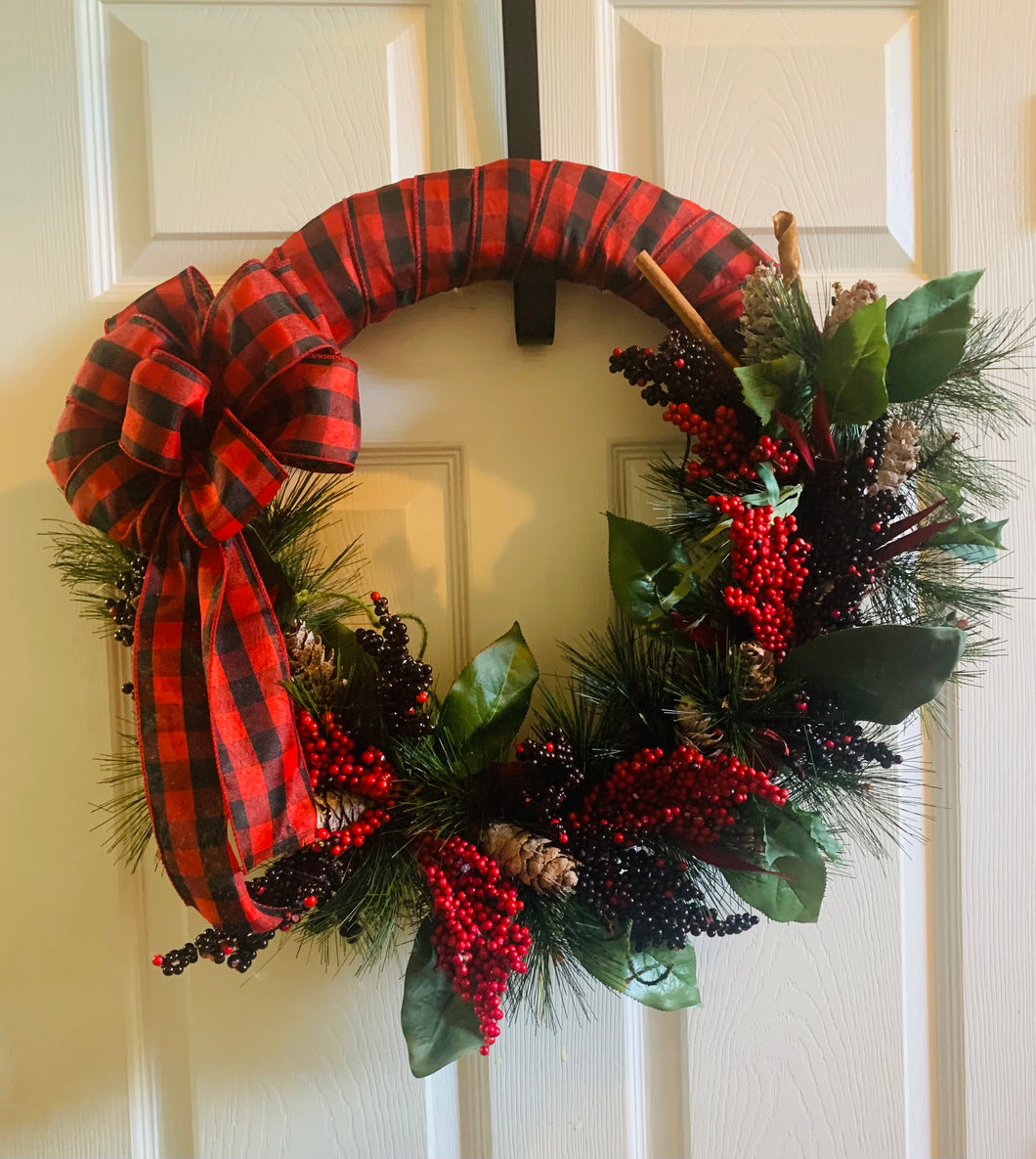 Checker & Berry Wreath