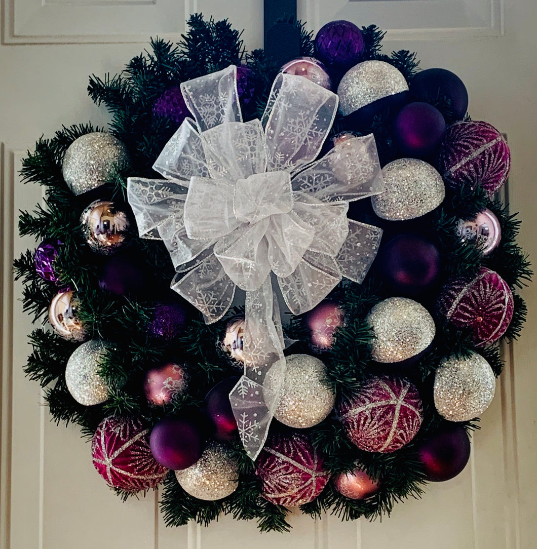 Christmas Wreath - Purple Majestic