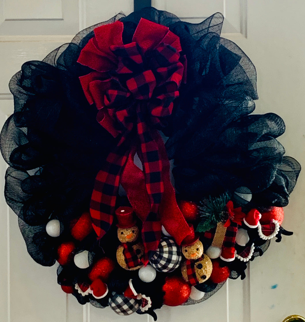 Christmas Wreath - Puppy Paw Christmas