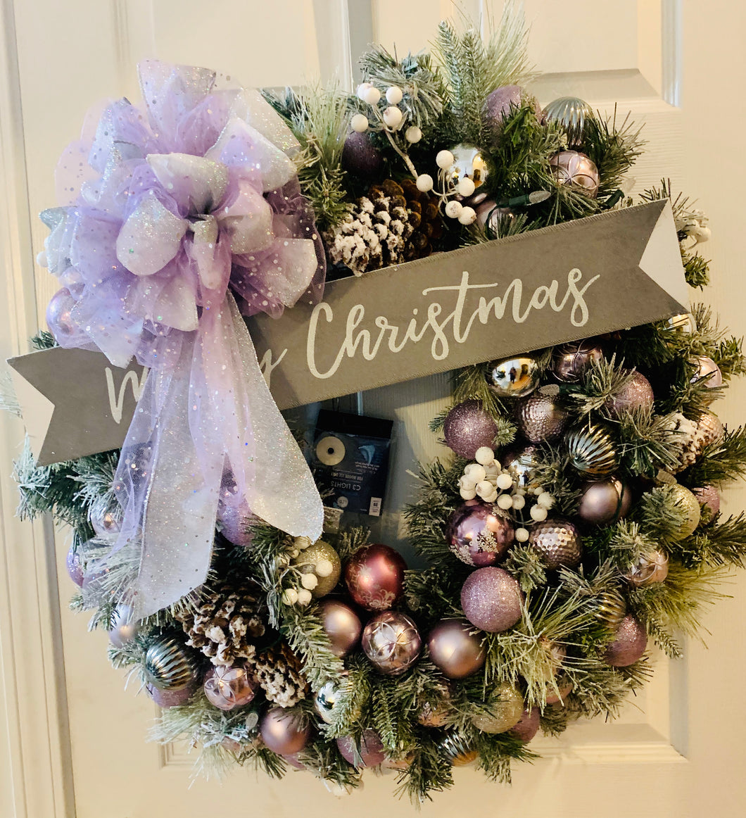 Christmas Wreath - Christmas Lilac Wreath
