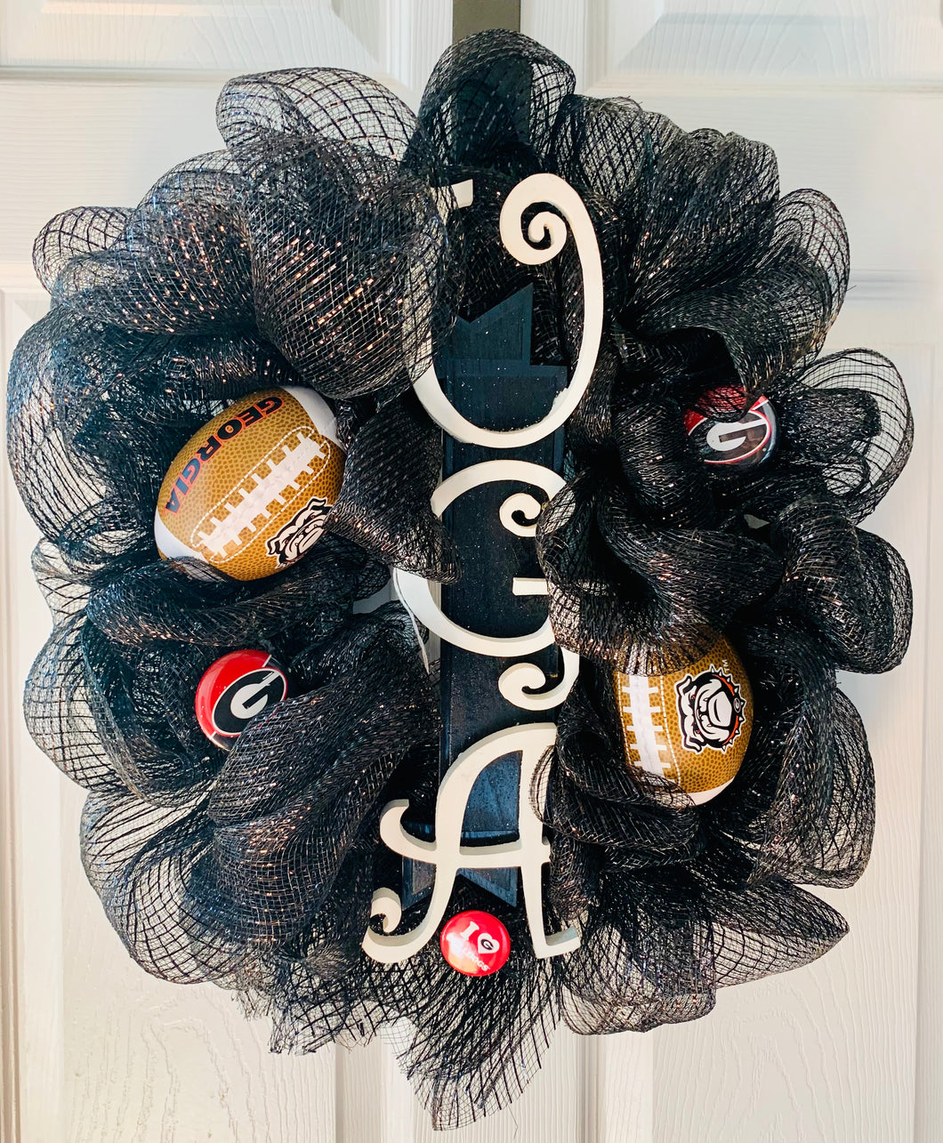 Sports Wreath - UGA (Georgia Bull-Dogs)