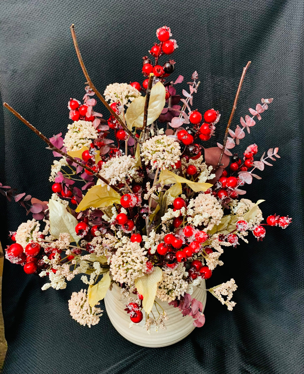 Table Arrangement - Southwestern Christmas Berries
