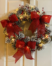Load image into Gallery viewer, Pine Cone Christmas with Lights
