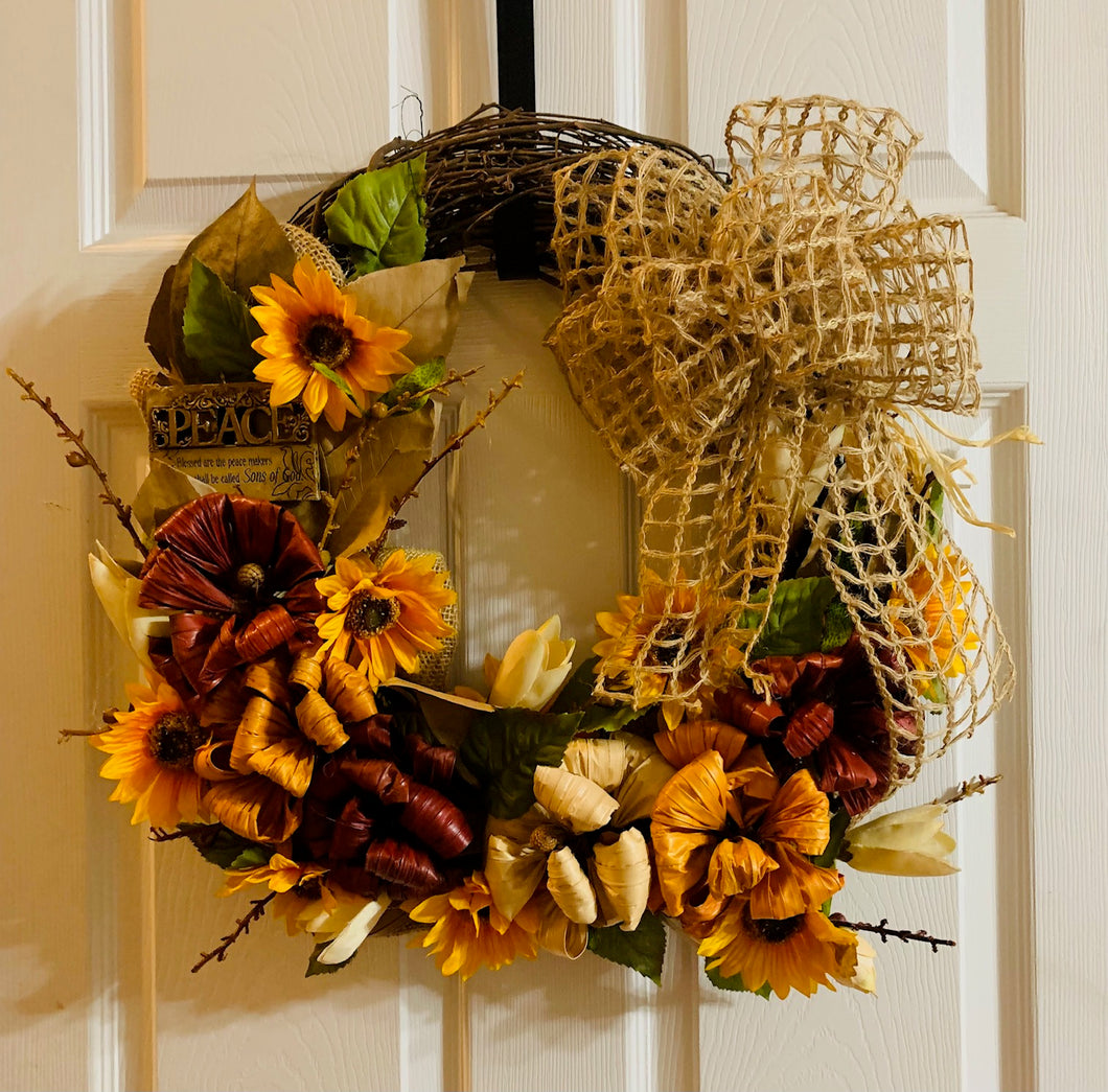 Sunshine Daisey Grapevine Wreath